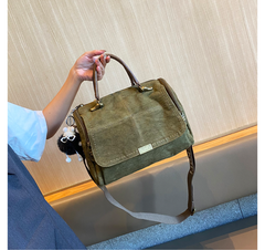 Light Green Convertible Canvas Handbag Crossbody Bag Canvas Convertible Backpack Shoulder Bag - Feltify