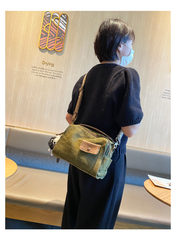 Canvas Convertible Crossbody Bag Handbag With outside Pocket Green Canvas Convertible Backpack Shoulder Bag - Feltify