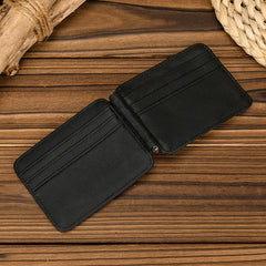 Bifold Leather Wallet with Money Clip Mens Bifold Wallets with Money Clip - iwalletsmen