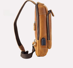 Full Grain Leather Sling Bag
