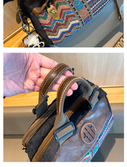 Canvas Small Boho Handbag Small Boho Crossbody Bag Embroidery Boho Shoulder Bag - Feltify