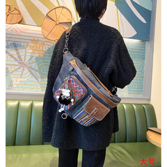 Canvas Boho Sling Bag Womens Crossbody Backpack Canvas Boho Embroidery Waist Bag - Feltify