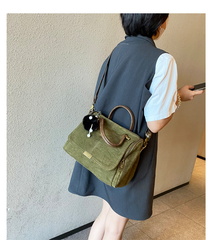 Light Green Convertible Canvas Handbag Crossbody Bag Canvas Convertible Backpack Shoulder Bag - Feltify