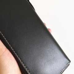 Leather Biker Wallet black wallet on chain​ Leather Biker Chain Wallet Mens Vintage Biker Long Zip Wallet for Men 