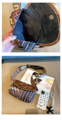 Canvas Boho style Bags Embroidery Canvas Boho Crossbody Bag - Feltify