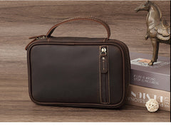 Leather Mini Briefcase ipad Mini Briefcase for Men Mini Briefcase Bag Leather - iwalletsmen