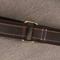  Brown Mens Leather Chest Bag Chest Sling Bag for Men - iwalletsmen