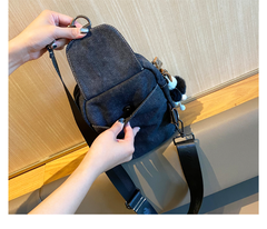 Canvas Embroidery Boho Crossbody Bag Womens Boho Sling Bag Canvas Crossbody Backpack - Feltify