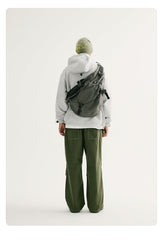 Green chest bag for men Travel Large Sling Bag For Big Men Nylon Large Sports Sling Bag For Big Men