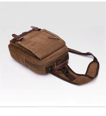 Large Canvas Sling Bag for Big Guys