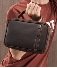 Leather Mini Briefcase ipad Mini Briefcase for Men Mini Briefcase Bag Leather - iwalletsmen
