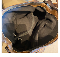 Black Gray Canvas Shoulder Boston Bag Embroidery Canvas Handbag Black Gray Canvas Boston Handbag - Feltify