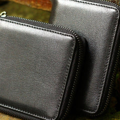 Mens Leather Wallet billfold Leather Wallet Small Slim Bifold Wallet For Men