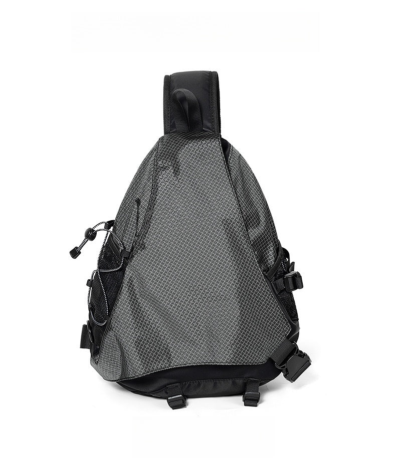 laptop sling pack​ Black Travel Large Sling Bag For Big Men Cool Nylon Large Hiking Sling Bag For Big Men