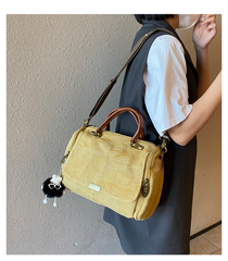 Light Green Convertible Canvas Handbag Crossbody Bag Canvas Convertible Backpack Shoulder Bag - Feltify