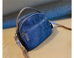 Embroidery Canvas Small Boho Crossbody Bag Boho Canvas Small Round Handbag Shoulder Bag - Feltify