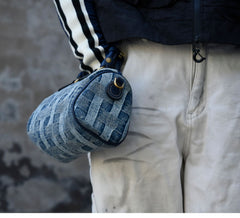 Small Blue Denim Crossbody Bag for WOmen - Feltify