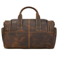 Vintage Leather Duffle Bag for Men 16L Mens Leather Weekend Bag Large Leather Duffle Bag 