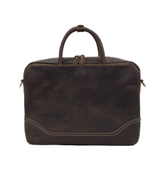 Dark Brown Briefcase 15 inch Laptop Shoulder Bag - iwalletsmen