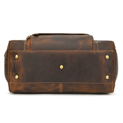 Vintage Leather Duffle Bag for Men 16L Mens Leather Weekend Bag Large Leather Duffle Bag 
