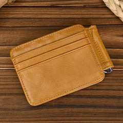 Bifold Leather Wallet with Money Clip Mens Bifold Wallets with Money Clip - iwalletsmen