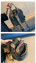Canvas Handbag Canvas Convertible Backpack Green Canvas Convertible Crossbody Bag  Shoulder Bag - Feltify