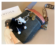 Green Canvas Vertical Shoulder Bag Canvas Crossbody Bag Phone Bag for Women - Feltify