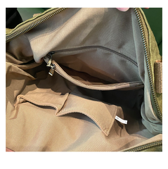 Canvas Large Shoulder Bag Canvas Handbag Green Canvas Crossbody Bag - Feltify