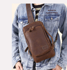 Leather Sling Bags For Mens