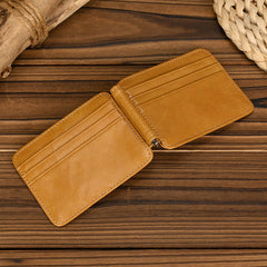 Bifold Leather Wallet with Money Clip Mens Bifold Wallets with Money Clip - iwalletsmen