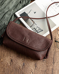 Cute Brown Leather Small Crossbody bag for Women Leather Small Shoulder Bag for Women