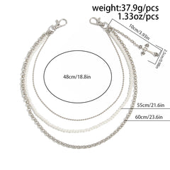 Triple Wallet Chain Womens Ball Wallet Chain - iChainWallets