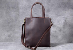 Cool Handmade Leather Mens Tote Bag Cool Messenger Tote Bag Handbag for men