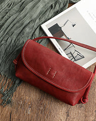 Cute Coffee Leather Small Crossbody bag for Women Leather Small Shoulder Bag for Women