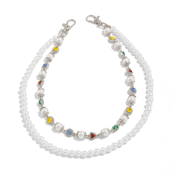 Gold Beaded Wallet Chain for Women - iChainWallets