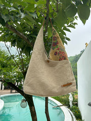 Womens Cotton&Linen Tote Handbags Women Handmade China Unique Tote Bags for Women
