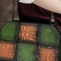 Handmade Leather crossbody purse shoulder bag for women leather