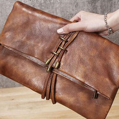 Handmade Leather clutch purse shoulder bag for women leather crossbody bag