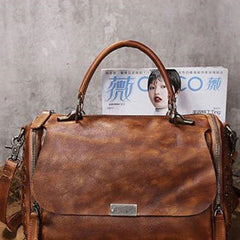 Handmade Leather womens handbag purse shoulder bag for women leather shopper bag