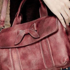 Handmade Leather handbag purse shoulder bag for women leather shopper bag