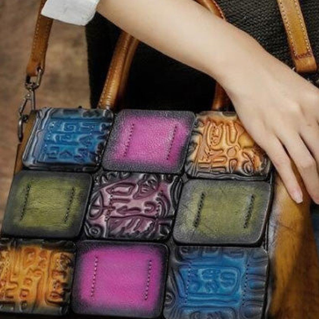 Handmade Leather crossbody purse shoulder bag for women leather messenger bag