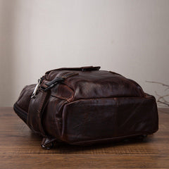 Leather Large Sling Backpack - Texture Detail