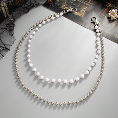Pearl Wallet Chain for Women Womens Ball Wallet Chain Double Wallet Chain - iChainWallets