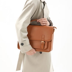 Tan Vintage Cambridge Satchel Bag - Hand Carry - EverHandmade