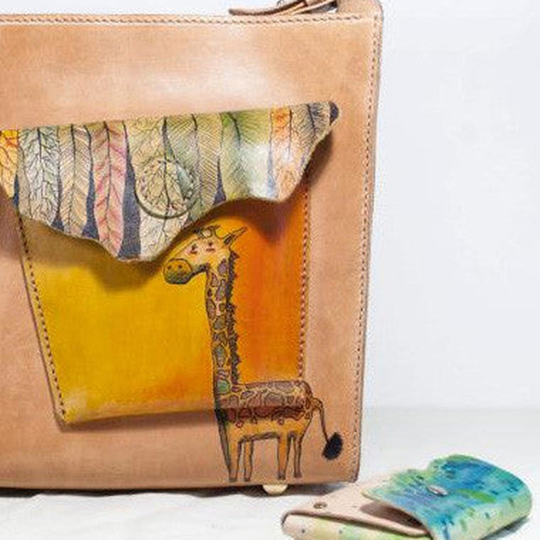 Handmade vintage leather large Satchel bag crossbody shoulder bag /handbag for women