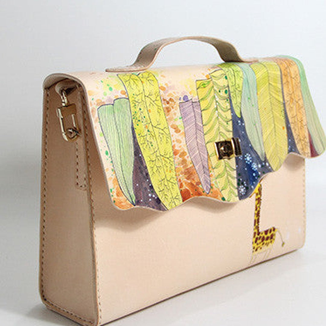 Handmade vintage custom leather large Satchel bag shoulder bag /handbag for women