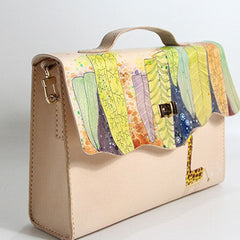 Handmade vintage custom leather large Satchel bag shoulder bag /handbag for women