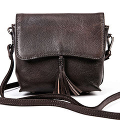 Genuine Leather Handbag Tassel Crossbody Bag Shoulder Bag Purse For Women