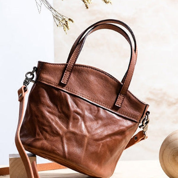 Handmade Genuine Leather Handbag Bag Crossbody Bag Shoulder Bag Purse For Women