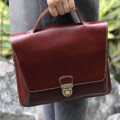 Handmade handbag briefcase satchel purse leather crossbody bag shoulder bag women